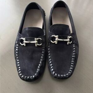 SALVATORE FERRAGAMO SHOES PARIGI DRIVING LOAFERS SUEDE Size 9 3E
